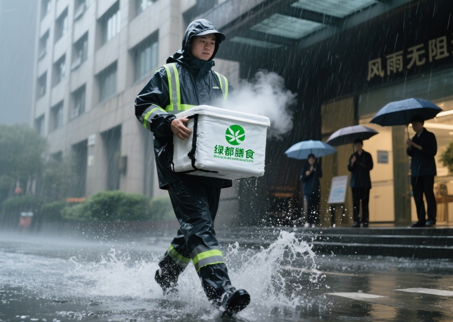 臺風 “塔巴” 來襲！綠都膳食：風雨中守好每一餐，讓安心不缺席